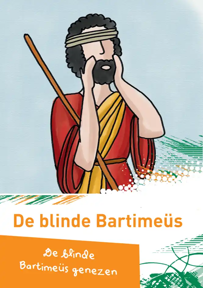 Kijk en kleurboekje de blinde Bartimeus EVGG